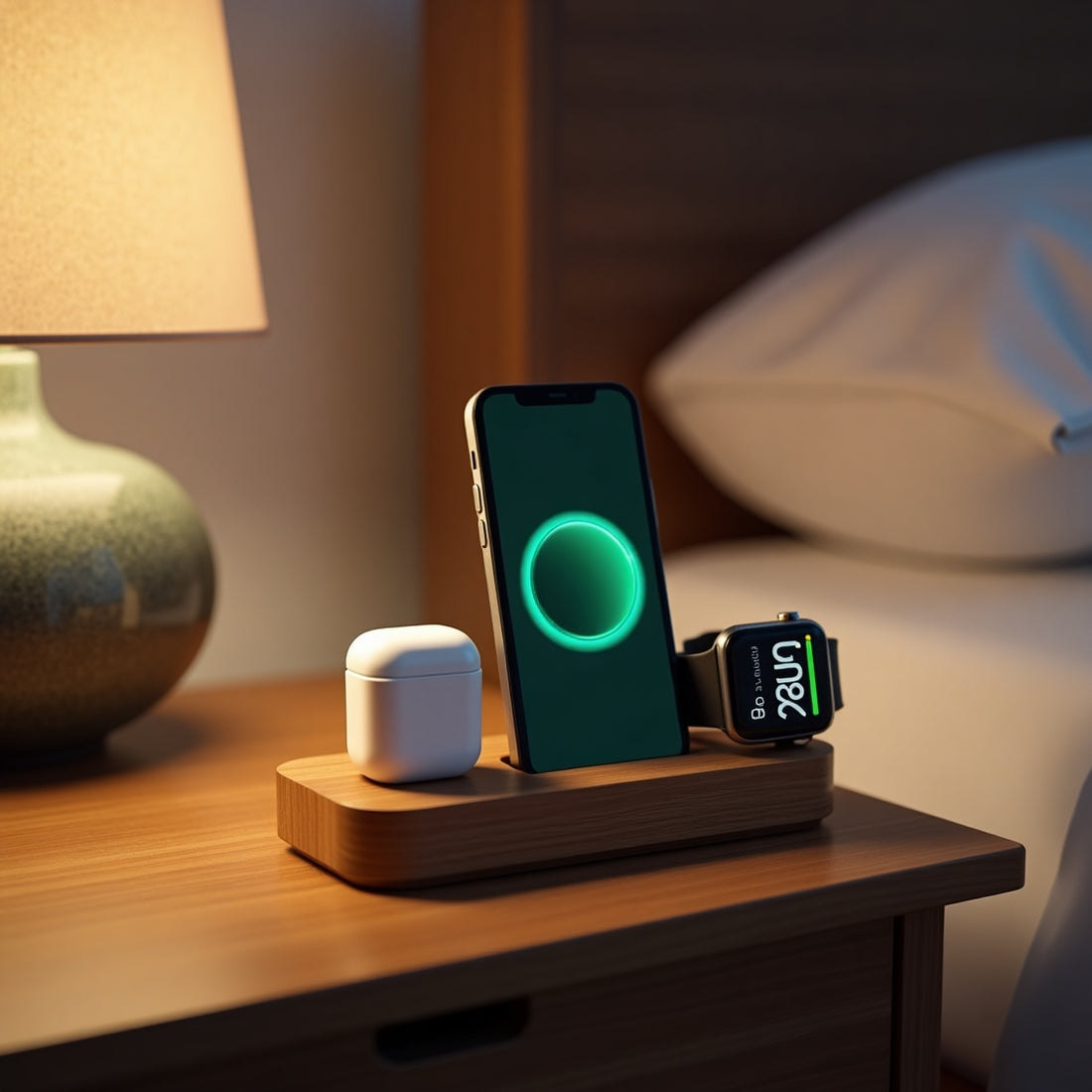 STANDORA X23-PRO – Premium 3-in-1 Wireless Charging Dock for iPhone, Apple Watch & AirPods